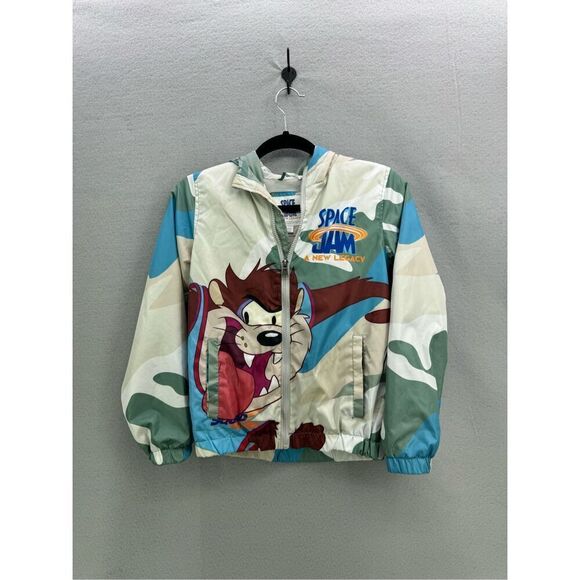 Members Only Space Jam A New Legacy Kids Camo Tune Squad Jacket Multicolor 10/12 - Picture 6 of 8
